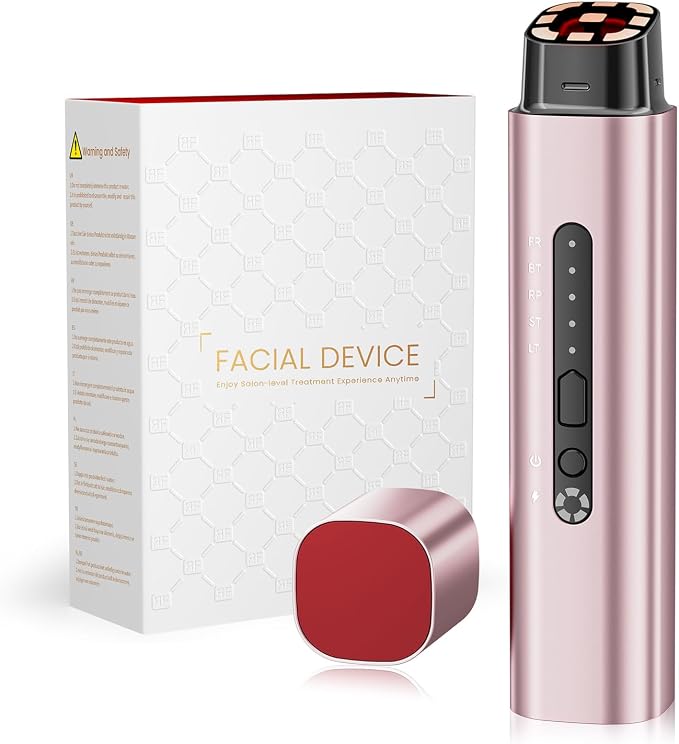 Appareil visage radiofréquence EMS et luminothérapie LED 5-en-1