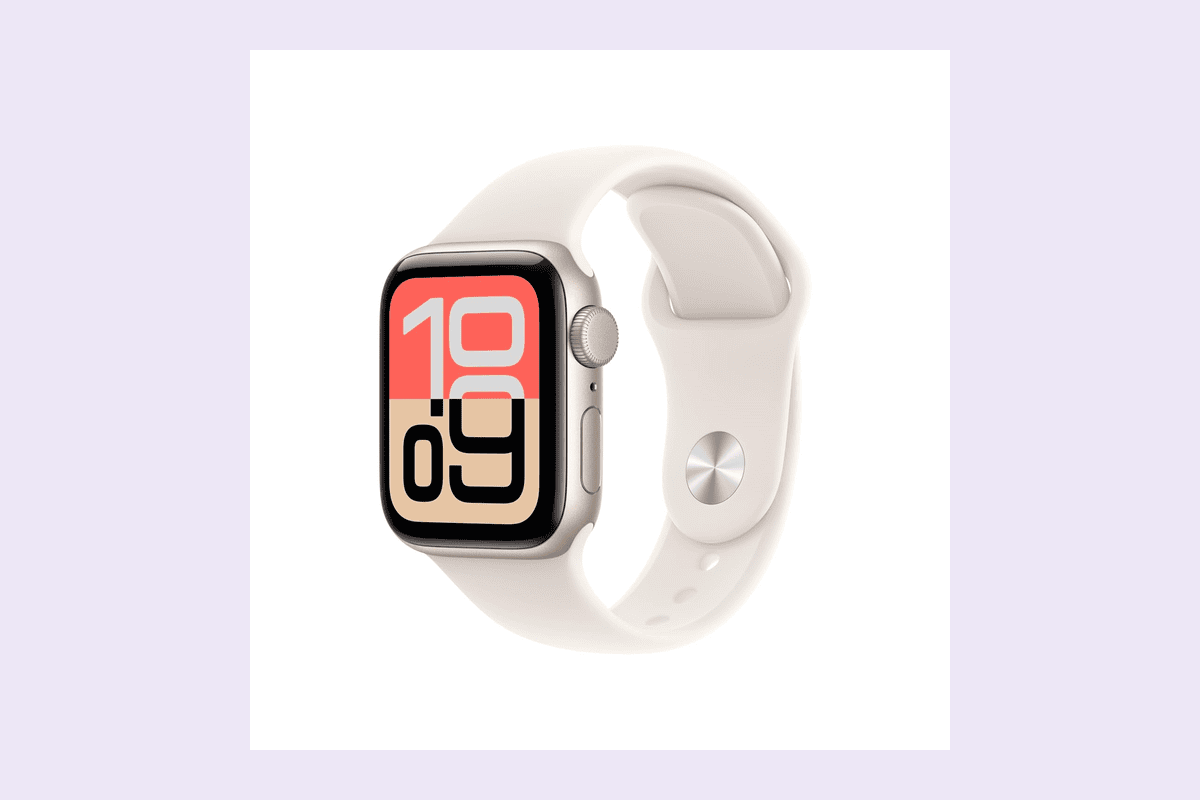 Apple Watch SE 3 GPS 40mm boîtier Lumière stellaire bracelet Sport moniteur activité sommeil fréquence cardiaque écran toujours activé 216,65 euros Amazon
