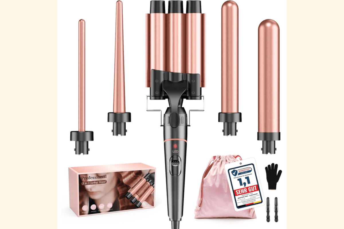 BESTOPE Pro Fer à Boucler 5en1 3 Barils Céramique bon plan Amazon juin 2026 prix promo 36,09 euros