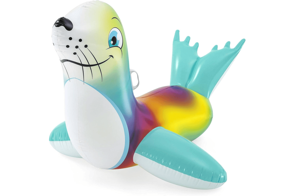 Bestway bouée Phoque Flash n Splash gonflable XL 144 cm à chevaucher piscine plage vacances été 2026 jeu d'eau bon plan Amazon