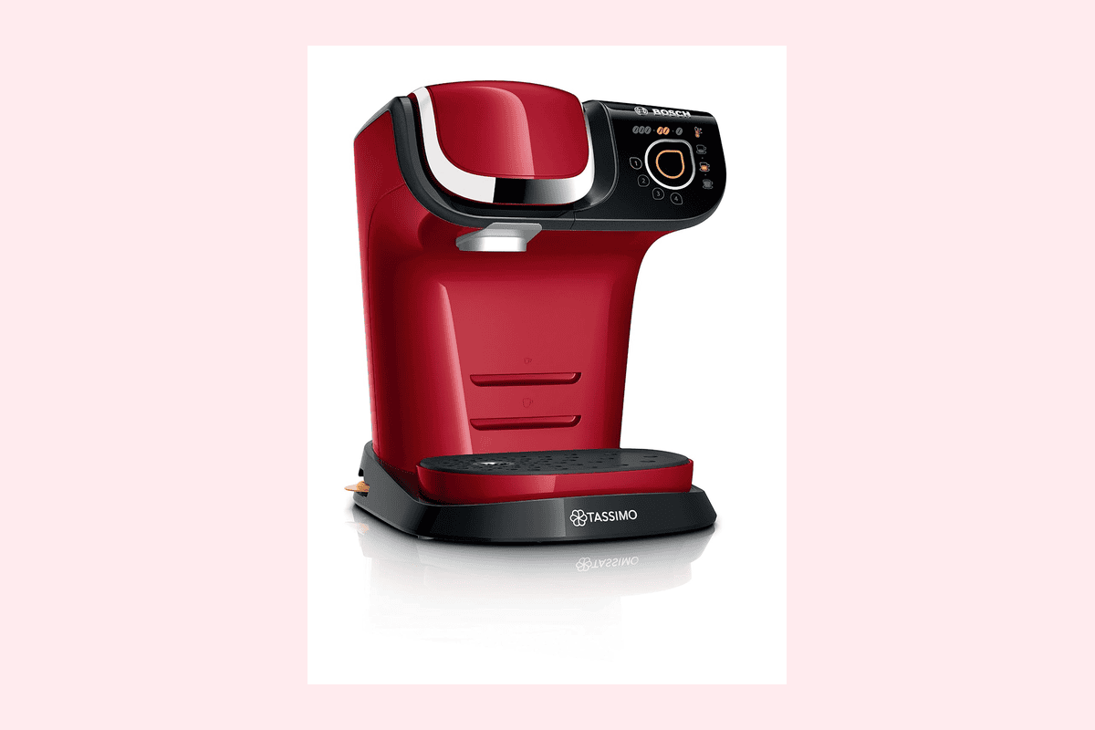 Bosch Tassimo My Way tas6503 machine à café dosettes plus de 40 boissons chaudes OneTouch cafetière personnalisée filtration Brita Maxtra+ Intellibrew rouge 88,27 euros Amazon