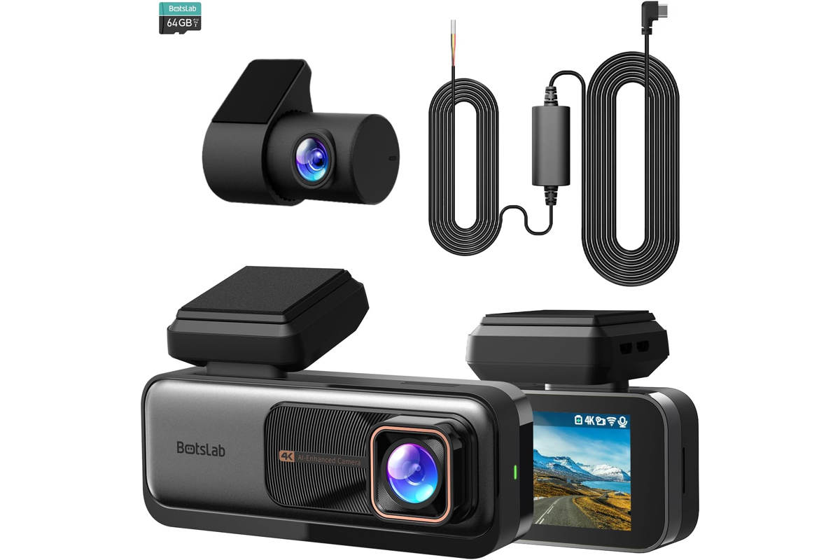 Bon plan Amazon BOTSLAB dashcam voiture 4K 2K camera embarquee WiFi GPS vision nocturne ADAS mai 2026