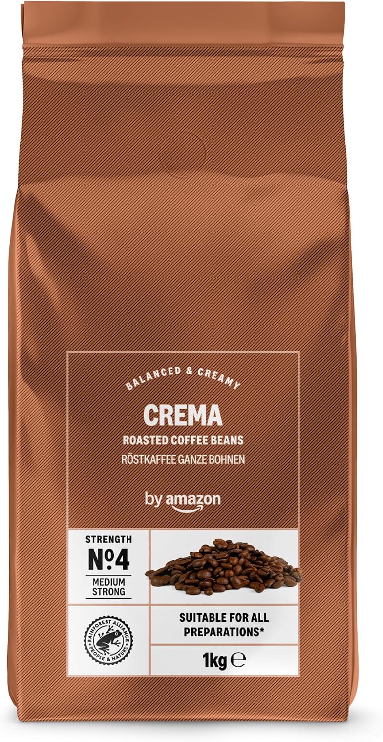 Paquet de café en grains Espresso Crema by Amazon de 1 kg