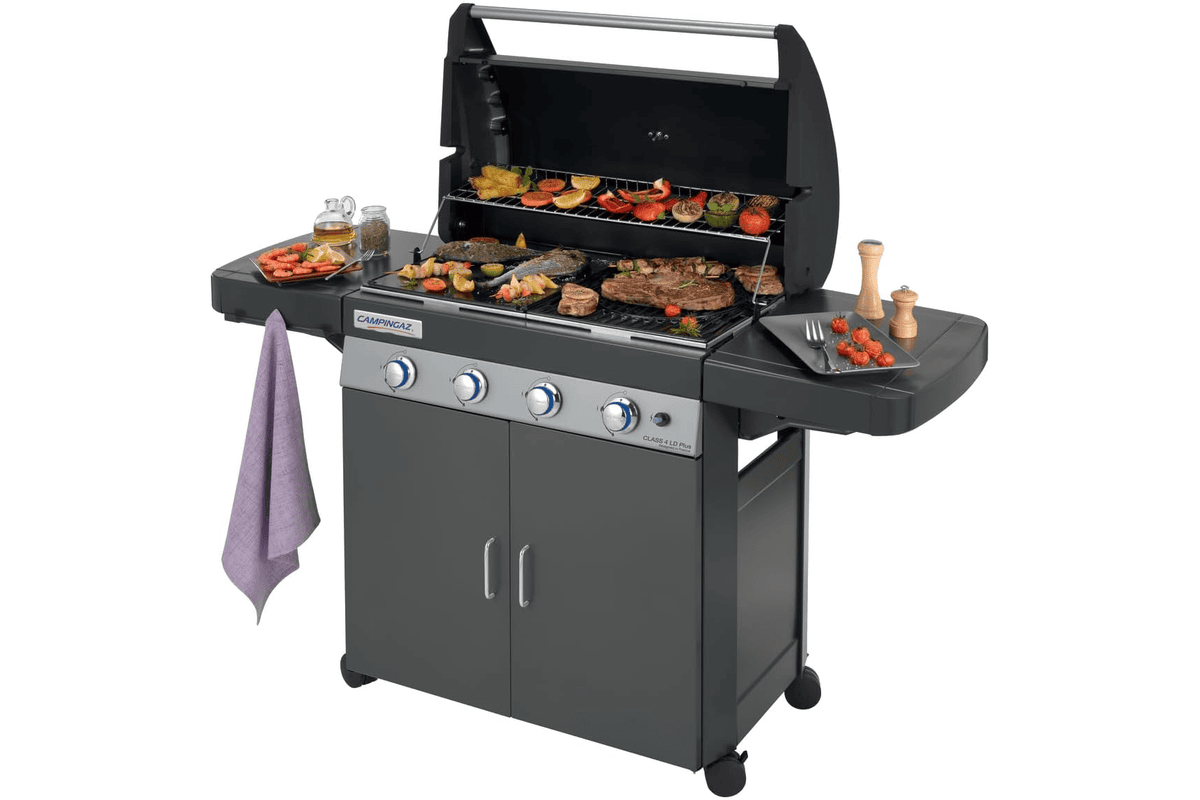 Campingaz Class 4 LD Plus barbecue à gaz 4 brûleurs brûleur latéral finition noire premium réceptions famille amis jardin 467,09 € Amazon