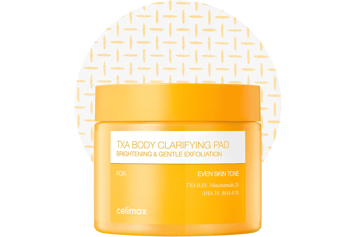 Celimax TXA tampons clarifiants corps aisselles genoux coudes bon plan Amazon 25 €