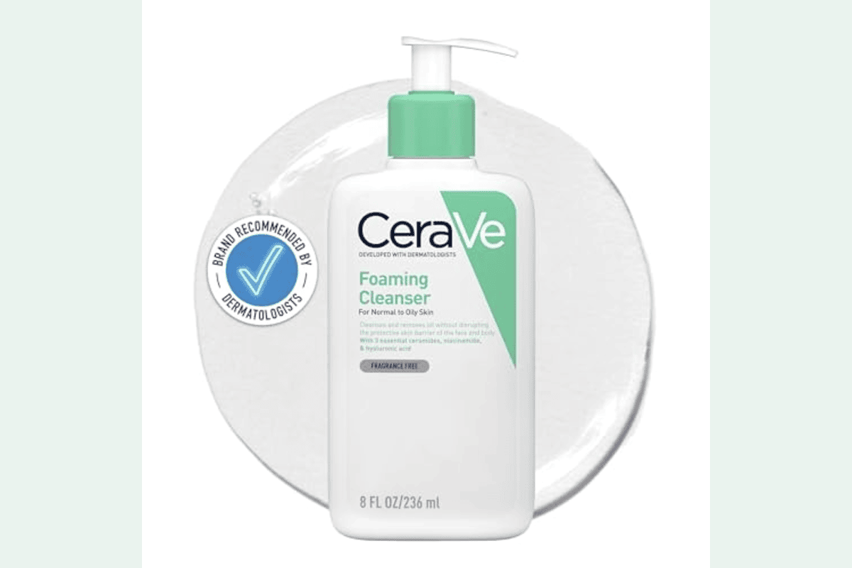 CeraVe Gel Moussant Nettoyant Peaux Normales à Grasses 236 ml flacon pompe dermatologique 3 céramides niacinamide acide hyaluronique bestseller mondial