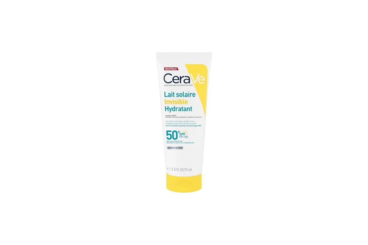 Lait solaire invisible hydratant SPF50+ CeraVe
