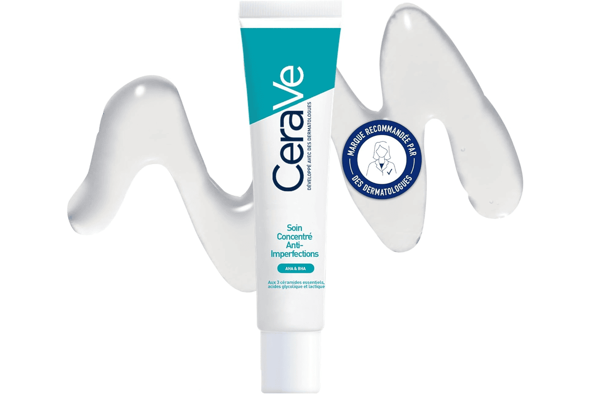 CeraVe Soin Concentré Anti-Imperfection sérum anti-imperfections AHA-BHA 10,87 € bon plan Amazon
