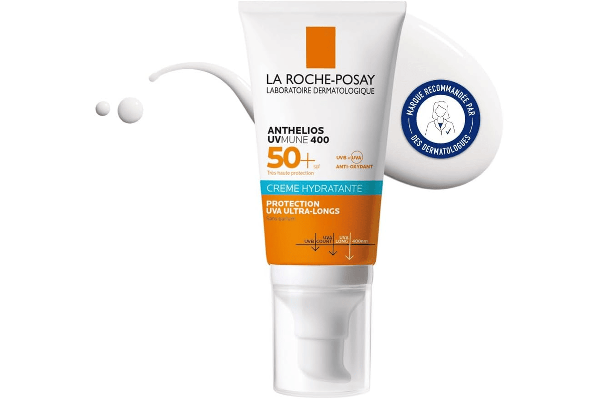 La Roche-Posay Anthelios UVMune 400 Crème Hydratante SPF50+ Glycérine 50ml bon plan Amazon avec coupon 12,20€