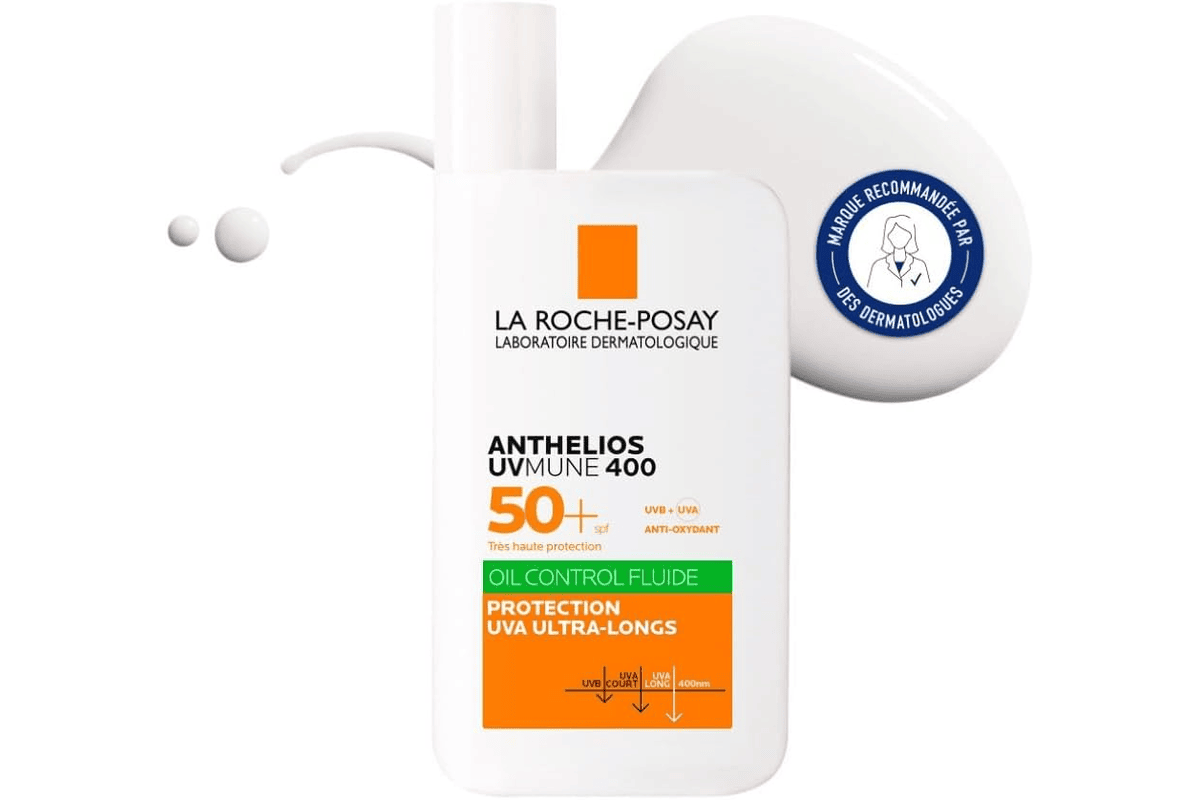 La Roche-Posay Anthelios UVMune 400 Oil Control Effet Matifiant SPF50+ 50ml bon plan Amazon avec coupon 10,38€