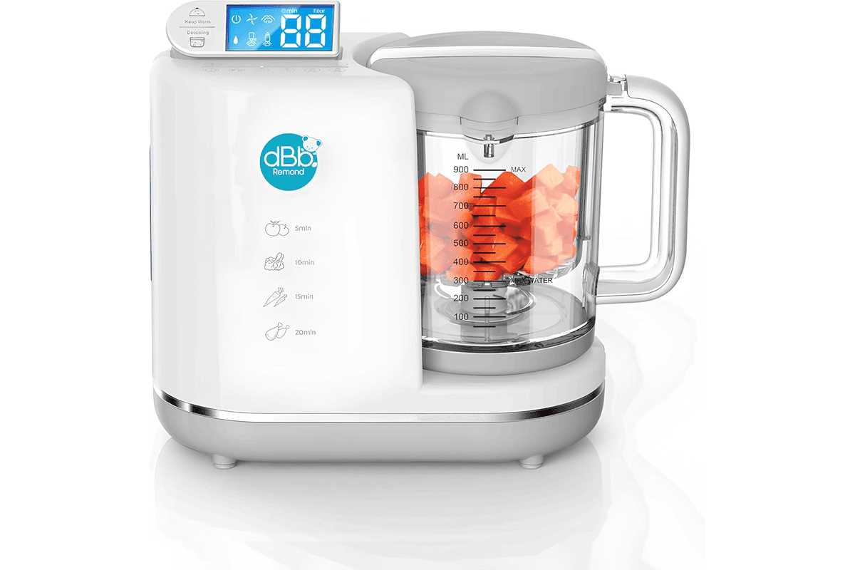 dBb Remond Robot Cuiseur Bébé Multifonctions 6 en 1 cuit vapeur mixe réchauffe décongèle stérilise sec petits pots maison 73,79 € Amazon