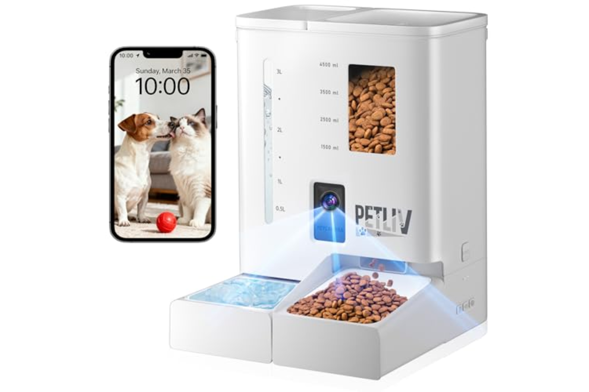 Bon plan Amazon distributeur croquettes chat automatique camera 2K vision nocturne audio bidirectionnel Wi-Fi mai 2026