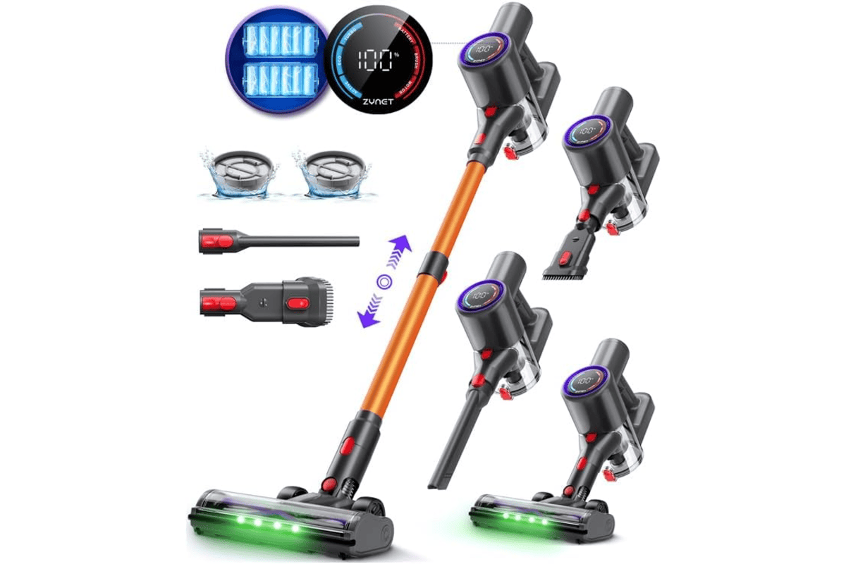 DP2 Aspirateur balai sans fil à double batterie (48 KPa / 90 min / 600 W, autoportant) Amazon 129,00 euros juillet 2026 bon plan