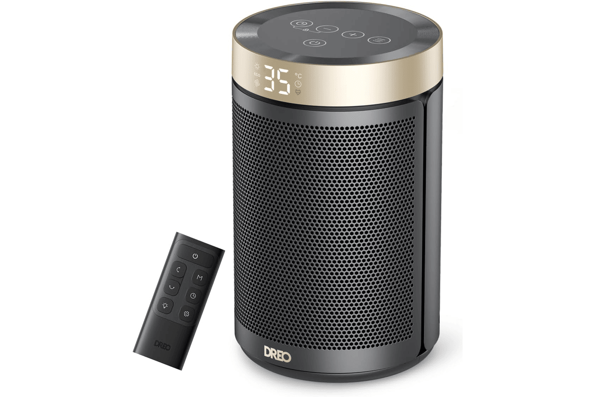 Dreo Chauffage d'appoint électrique soufflant économique avec thermostat Amazon 49,99 euros juillet 2026 bon plan