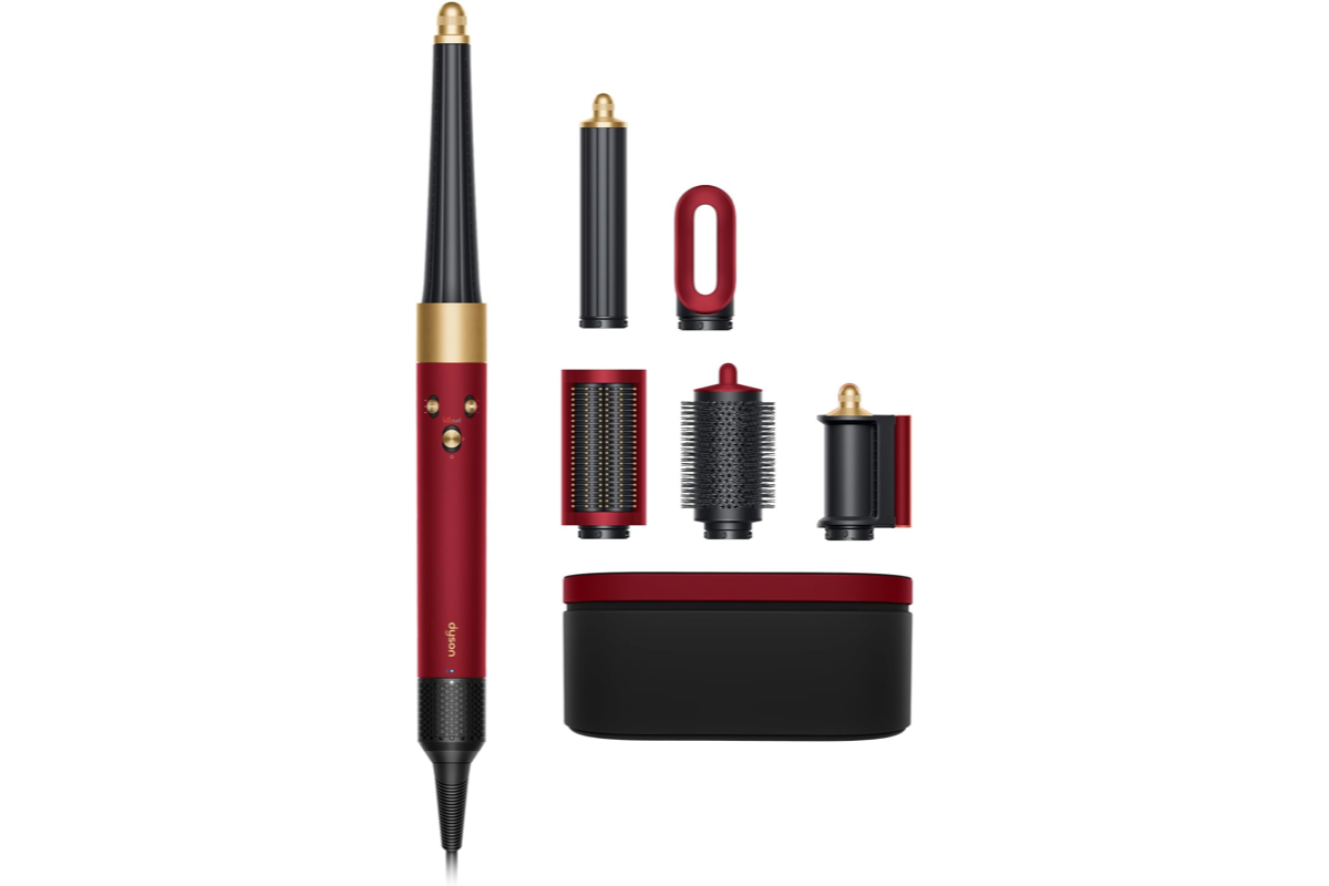 Bon plan Amazon Dyson Airwrap i.d. séchant cheveux raides ondulés rouge velours or outil multi-styling effet Coanda 469 euros mai 2026