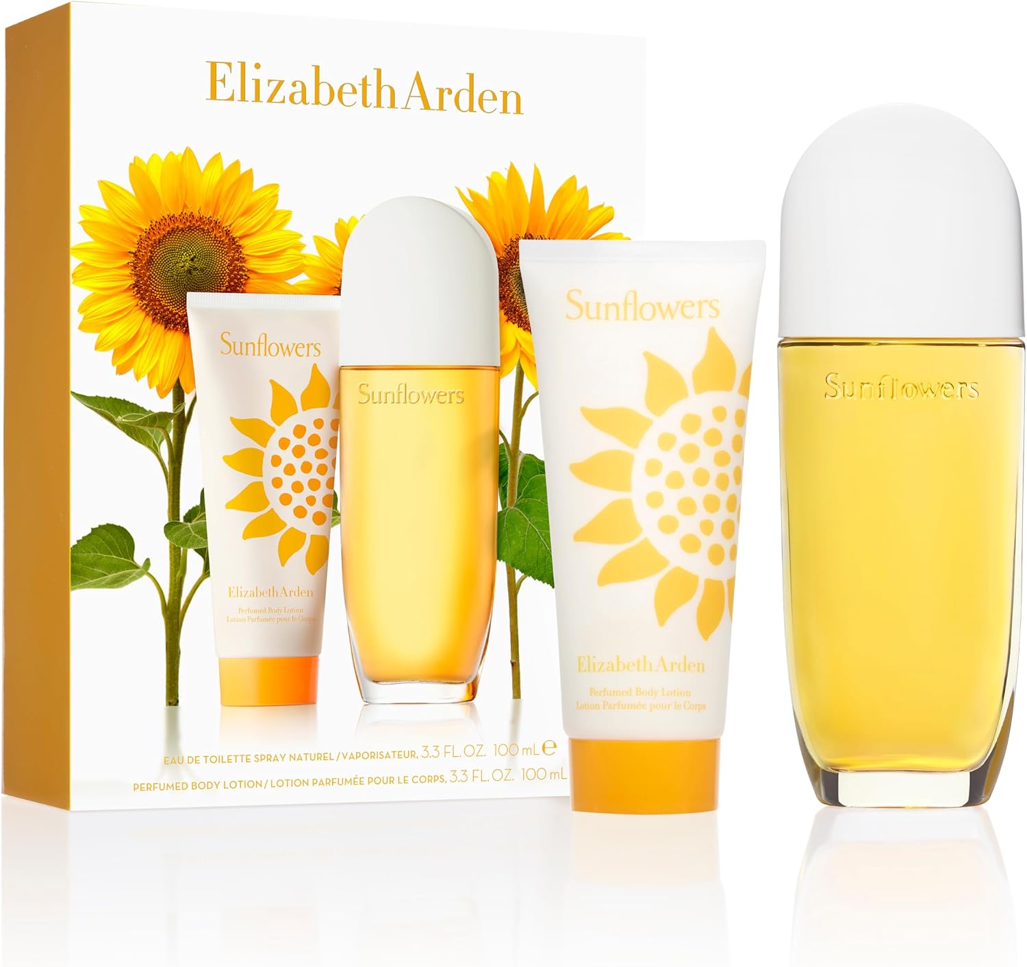 Coffret Elizabeth Arden Sunflowers avec eau de toilette et lotion pour le corps