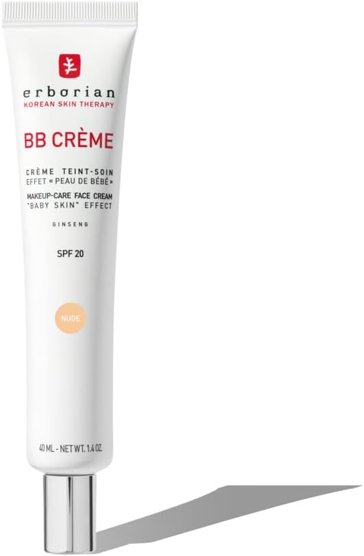 Tube Erborian BB Crème au Ginseng SPF 20 teinte Nude 40 ml