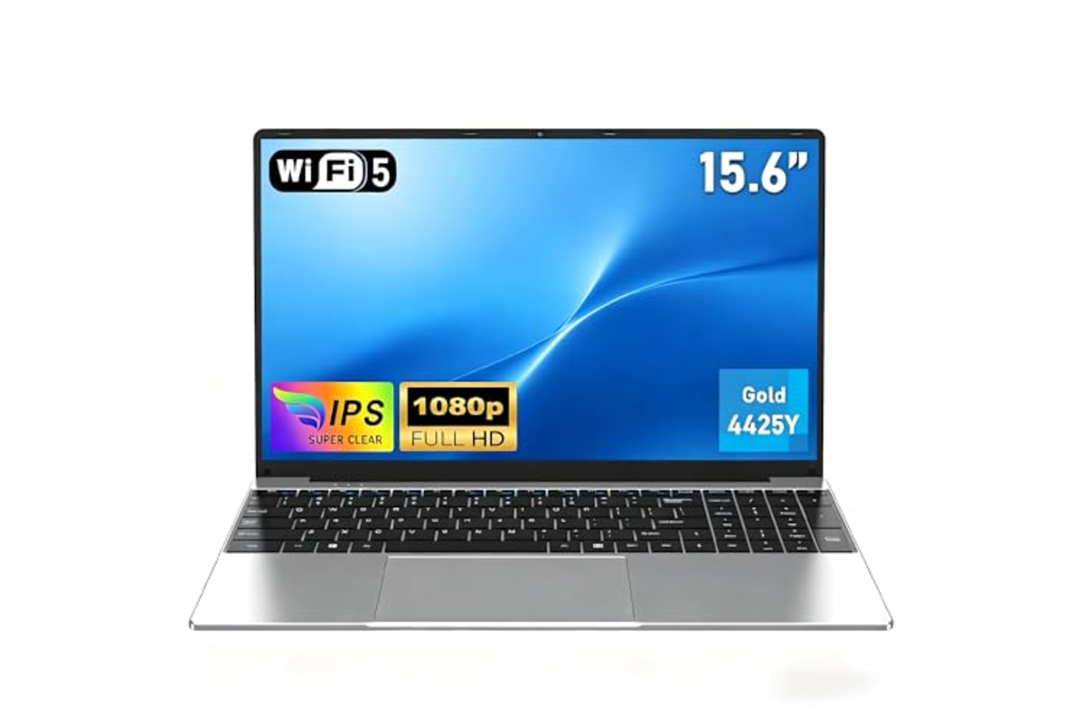 FUNYET PC portable 15,6 pouces 2026 — 16 Go RAM, SSD 512 Go, Pentium Gold 4425Y, IPS FHD bon plan Amazon 329,99 € mai 2026