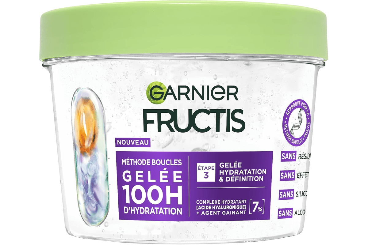 Garnier Fructis Méthode Boucles gelée capillaire hydratation définition cheveux bouclés 370 ml à 6,69 € Amazon