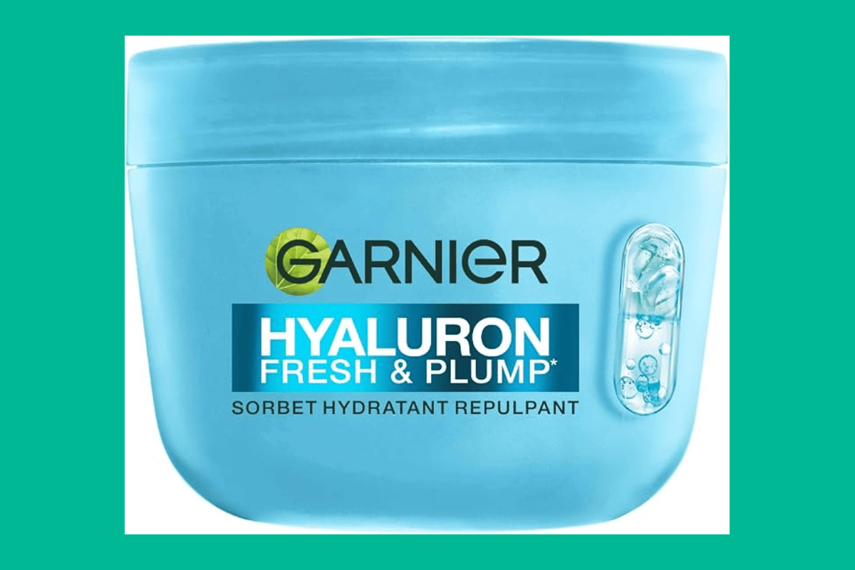 Garnier Hyaluron Crème Sorbet Hydratante Repulpante Fresh Plump acide hyaluronique 60 pourcent hydratation peau rebondie lissée 85 ml 4,19 euros Amazon