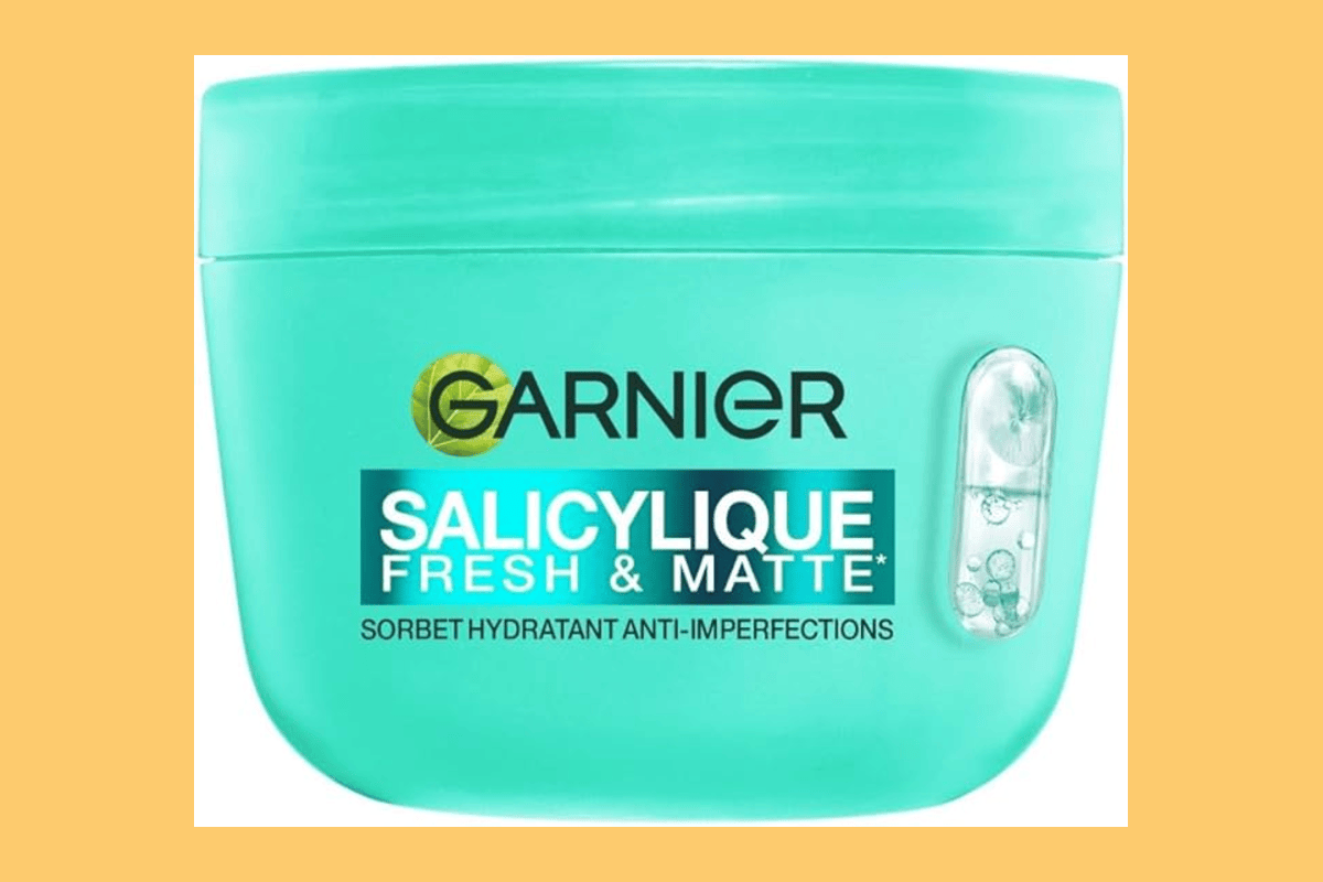 Garnier Salicylique Crème Sorbet Hydratante Fresh Matte matifiante adoucit peau unifie teint réduit pores sébum 85 ml 4,19 euros Amazon