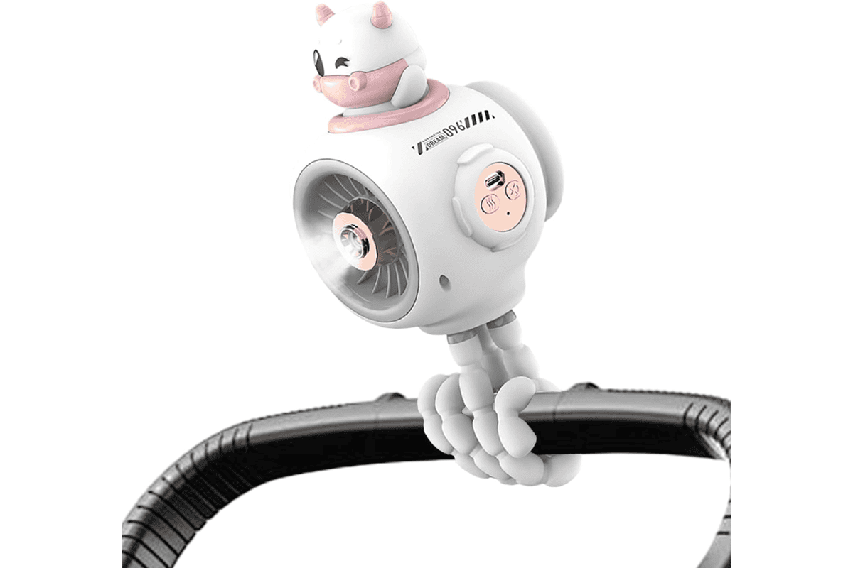 Genérico ventilateur portable pour poussette bébé 3 vitesses charge USB shopping camping sièges auto voyages plein air bon plan Amazon