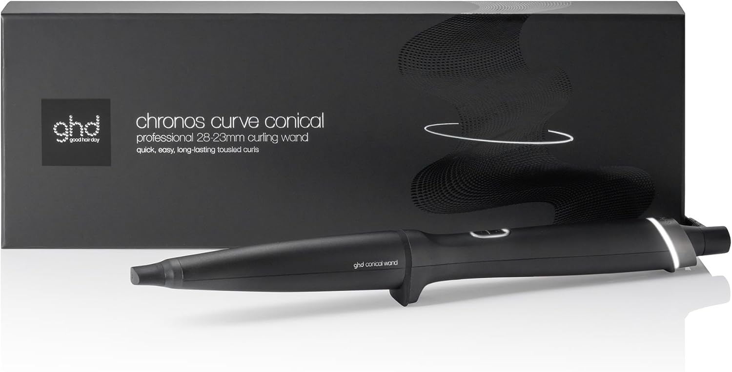 Boucleur conique noir GHD Chronos Curve Conical Wand