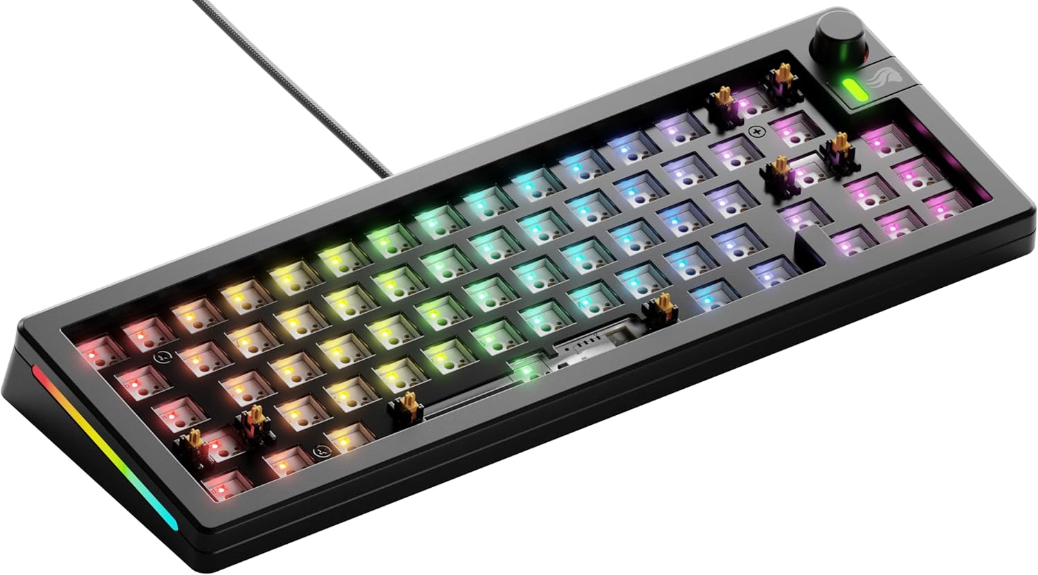 Kit clavier gaming Glorious GMMK 3 Barebones noir au format compact 65 pour cent