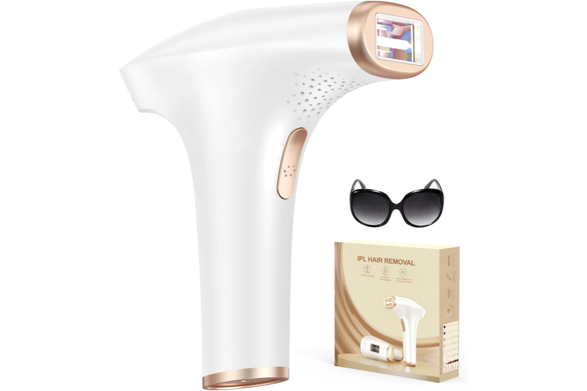 Bon plan Amazon Haarlosy IPL grande fenetre 5 cm carre 999900 flashes 9 niveaux 2 modes auto manuel epilation definitive mai 2026