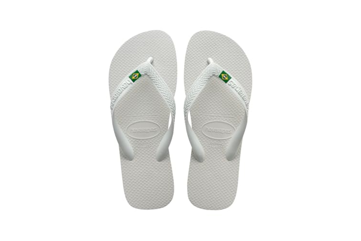 Tongs Havaianas Top Brasil mixte blanc taille 43 EU semelle caoutchouc