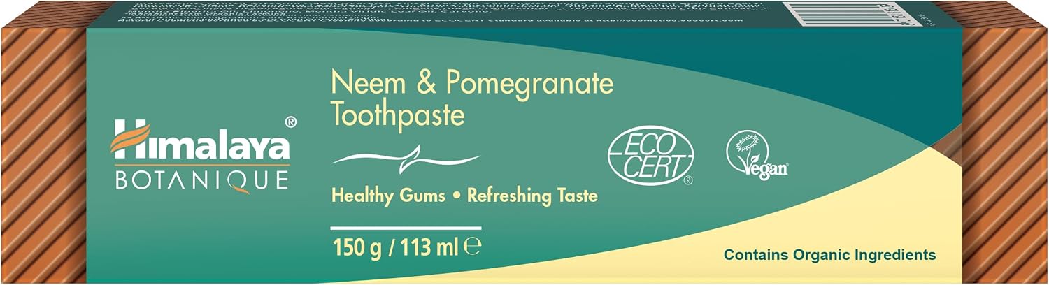 Dentifrice Himalaya Botanique Neem et Grenade 150 g en promotion sur Amazon