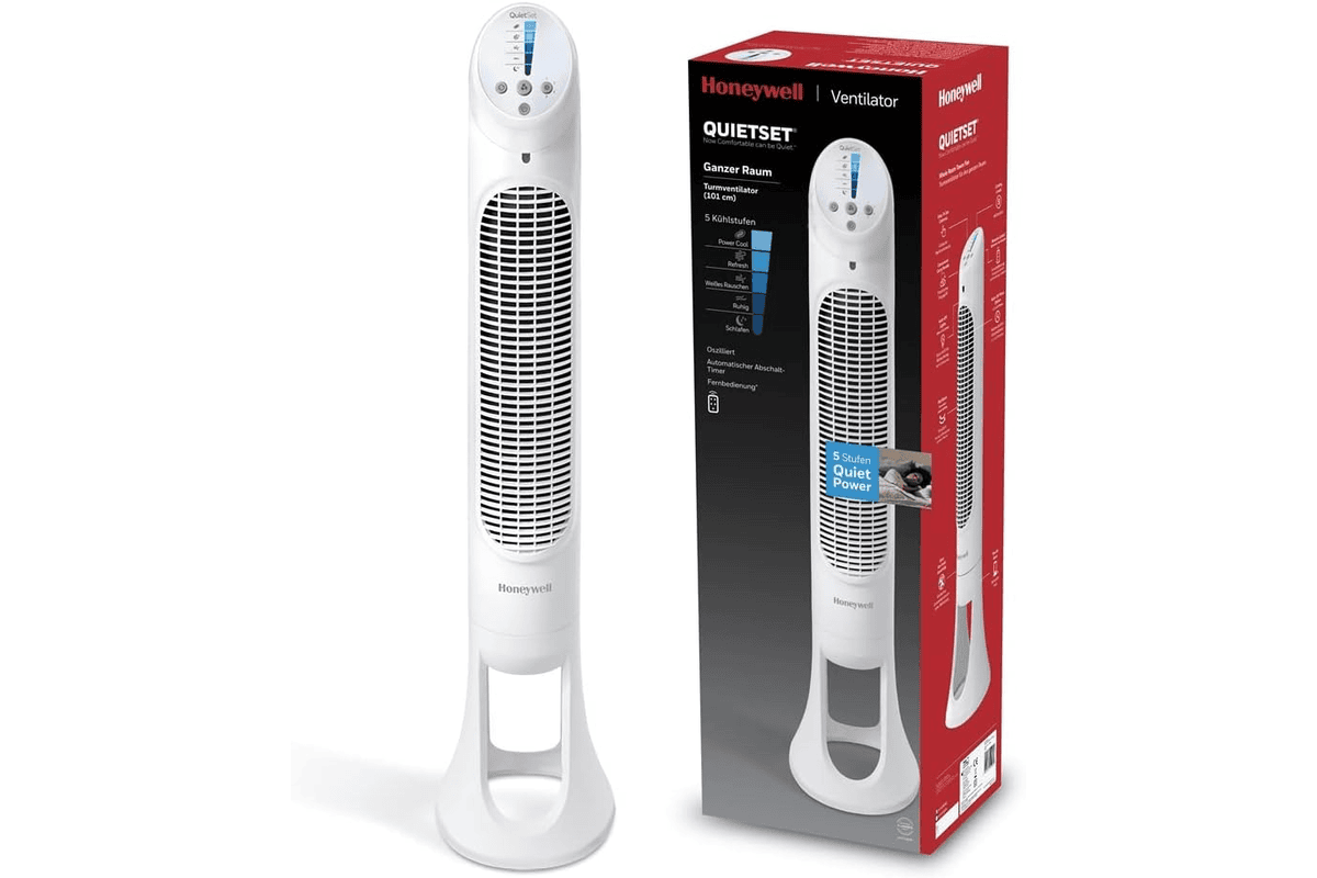 Honeywell HYF260E4 QuietSet ventilateur colonne 69,99 € bon plan Amazon