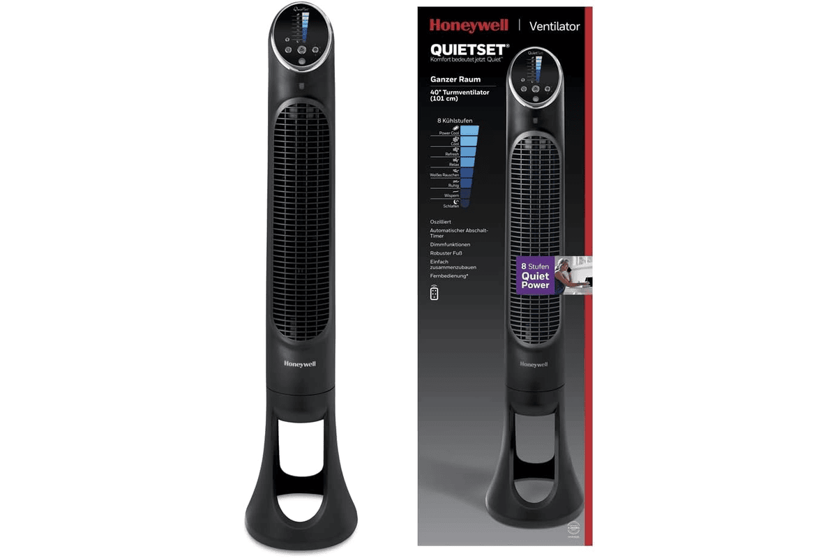 Honeywell HYF290E4 QuietSet ventilateur colonne 74,99 € bon plan Amazon
