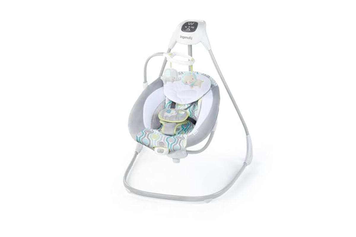 Ingenuity balancelle Toutconfort Everston 6 vitesses 8 melodies mobile peluche siege 180 degres