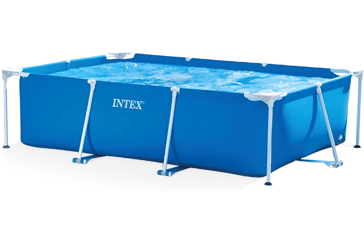 Intex piscine Metal Frame Junior tubulaire 28272NP rectangulaire bleue 3 x 2 x 0,75 m hors sol jardin familial structure acier renforcée bon plan Amazon