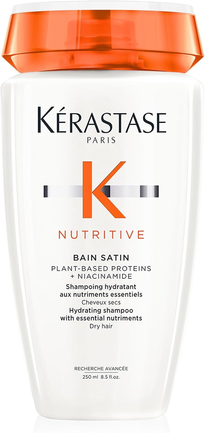 Flacon de shampoing Kérastase Nutritive Bain Satin 250 ml pour cheveux secs