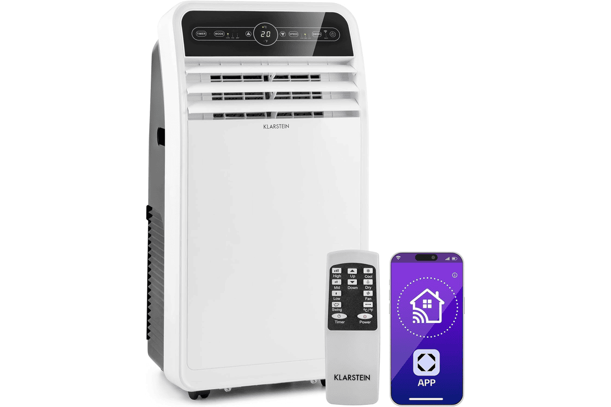 Klarstein Smart 4-en-1 12000 BTU climatiseur mobile smart 535,79 € bon plan Amazon