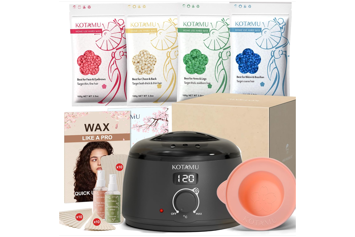Bon plan Amazon KOTAMU chauffe cire epilation domicile peau sensible sourcils visage jambes 37 accessoires mai 2026