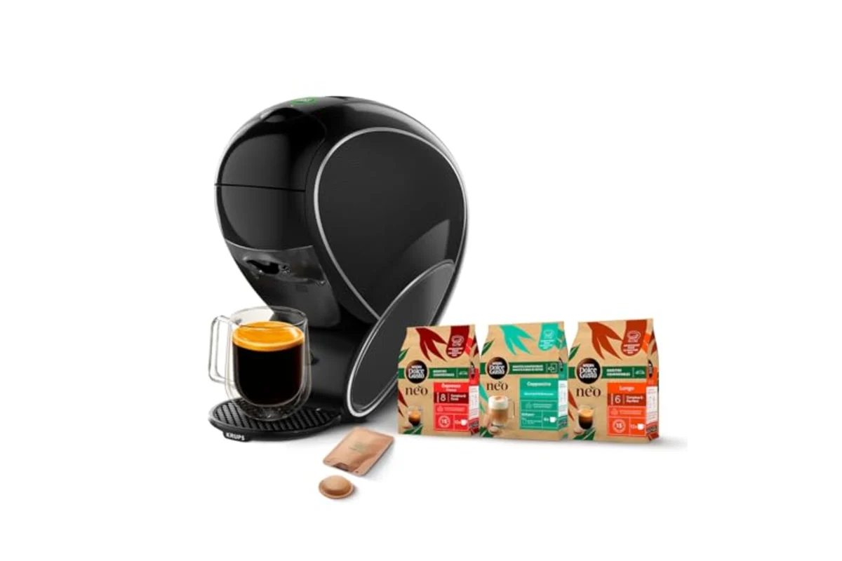 Machine Krups Nescafé Dolce Gusto NEO Latté noire avec 30 dosettes