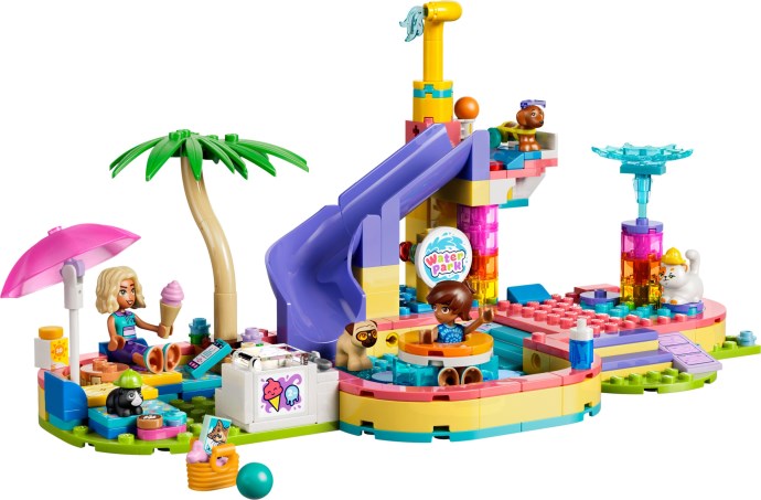 LEGO Friends 42676 Une fabuleuse journée au parc aquatique avec toboggan, piscine, mini-poupées et animaux