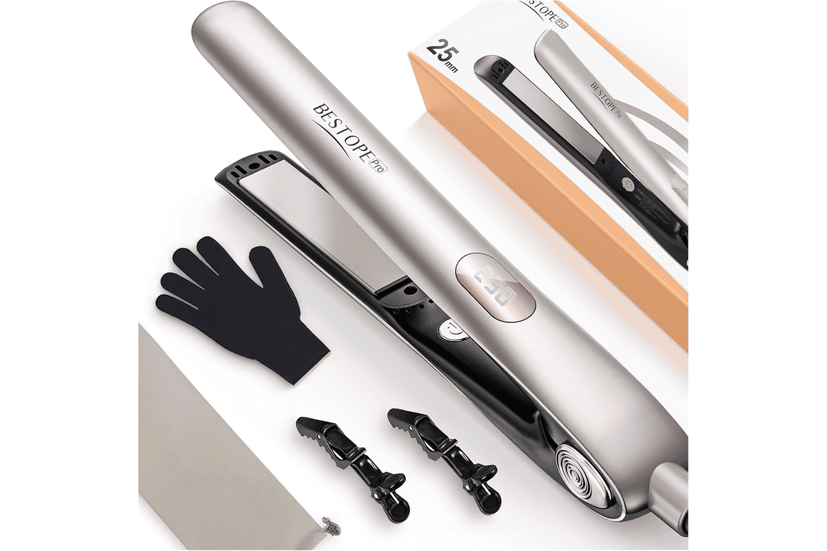 Lisseur cheveux professionnel céramique ion 15s chauffage plaque flottante 3D LCD 120 230 double tension