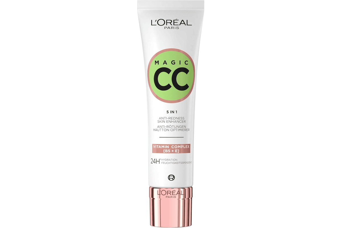 L'Oréal Paris CC crème Magic 5-en-1 crème universelle anti-rougeurs vitamines B5 E teinte universelle 30 ml à 11,72 € Amazon