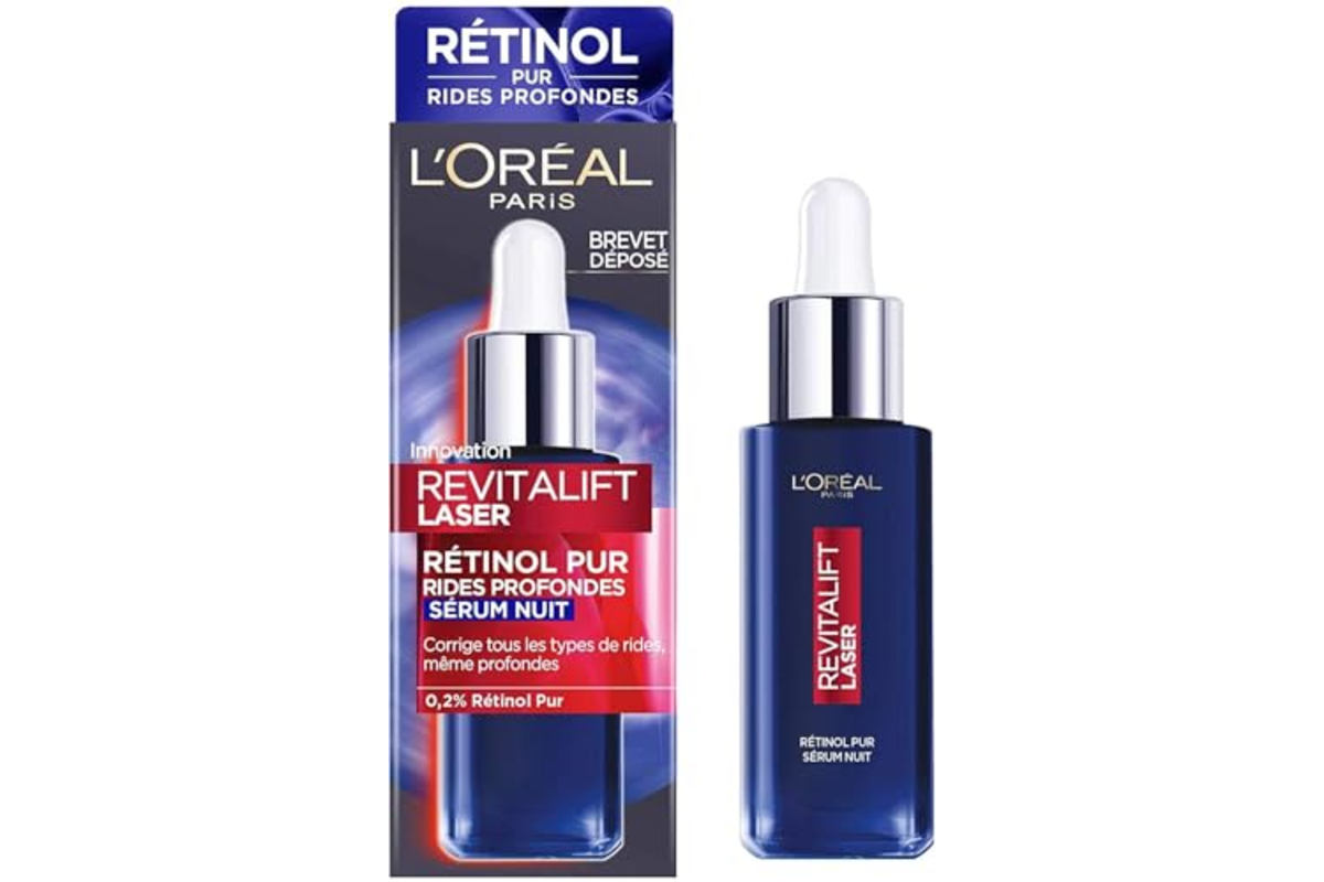 L'Oréal Paris Sérum Nuit Rétinol — anti-rides spécial rides profondes bon plan Amazon mai 2026