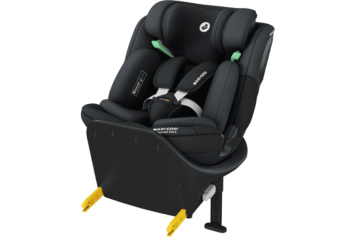 Maxi-Cosi Emerald 360 S i-Size siège auto ISOFIX 360 pivotant 0 12 ans 40 150 cm rotation FlexiSpin 4 inclinaisons protection G-CELL Tonal Black