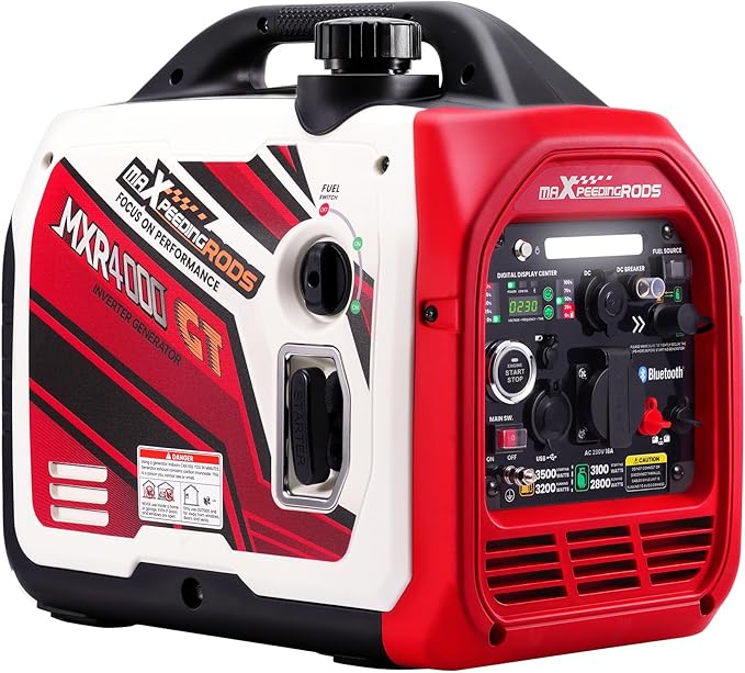 Groupe électrogène Inverter maXpeedingrods 3500W compatible essence et GPL avec application Bluetooth