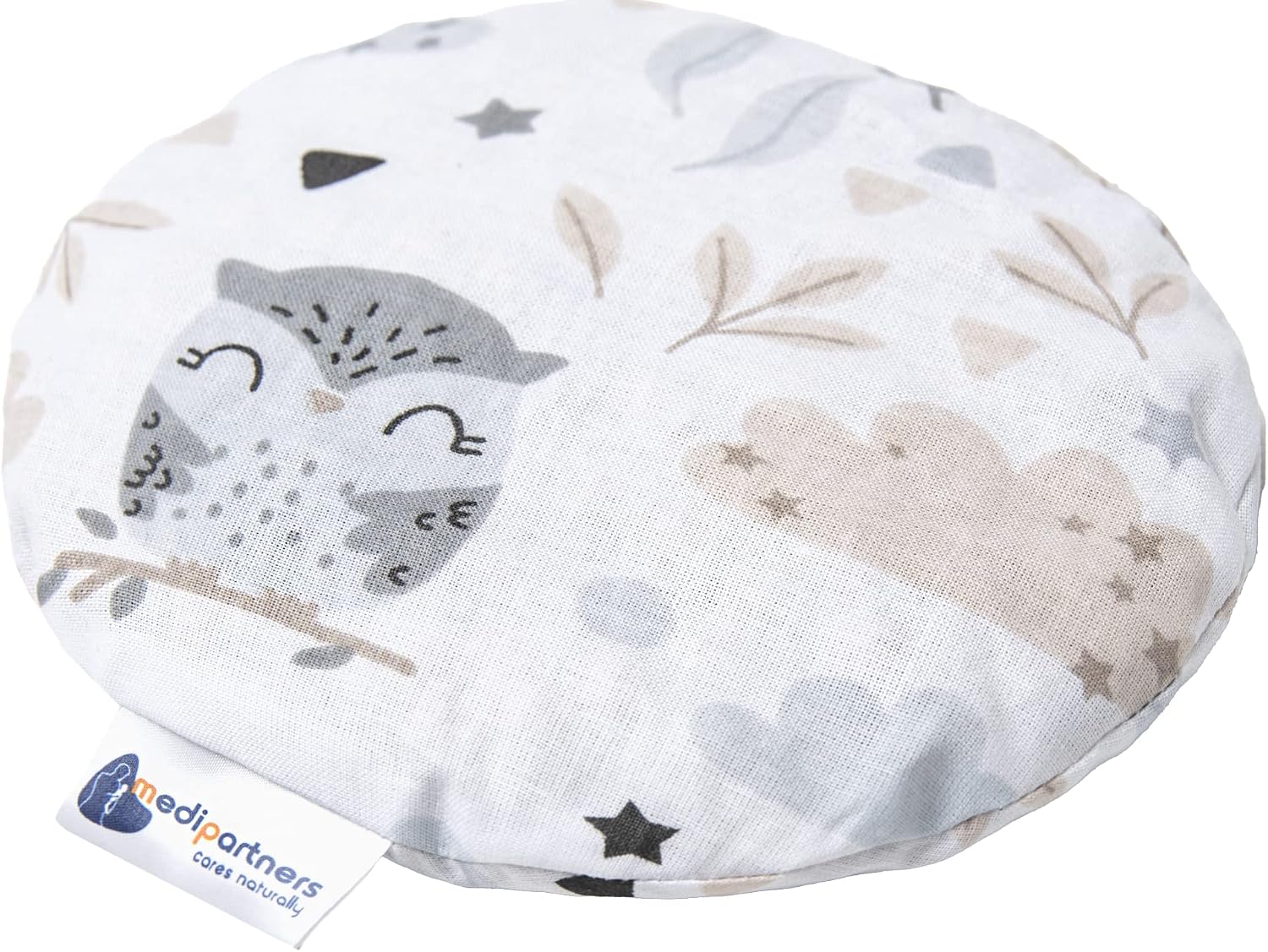 Bouillotte sèche ronde Medi Partners aux noyaux de cerise motif Glade