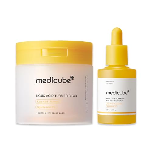 Duo Medicube Kojic Acid avec pads tonifiants et sérum capsules