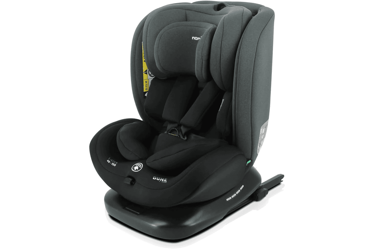 Nania Dune siège auto i-Size pivotant 360 évolutif groupe 0 1 2 3 ISOFIX inclinable appui-tête réglable 40 150 cm naissance 12 ans