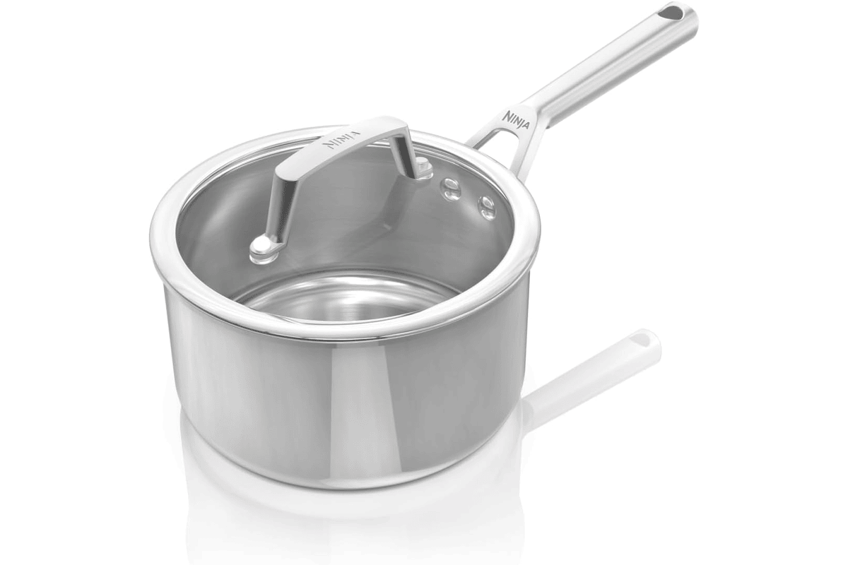 Ninja EverClad Casserole en acier inoxydable 20 cm avec couvercle (tous types de feux + induction) Amazon 65,99 euros juillet 2026 bon plan