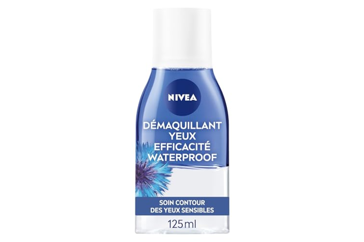 Flacon Nivea démaquillant yeux Double Action au bleuet 125 ml
